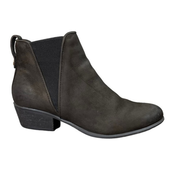 Steve Madden Shoes - Steve, Madden 'Neoma' Brown Nubuck Slip On Ankle Boots Women's Size 6.5